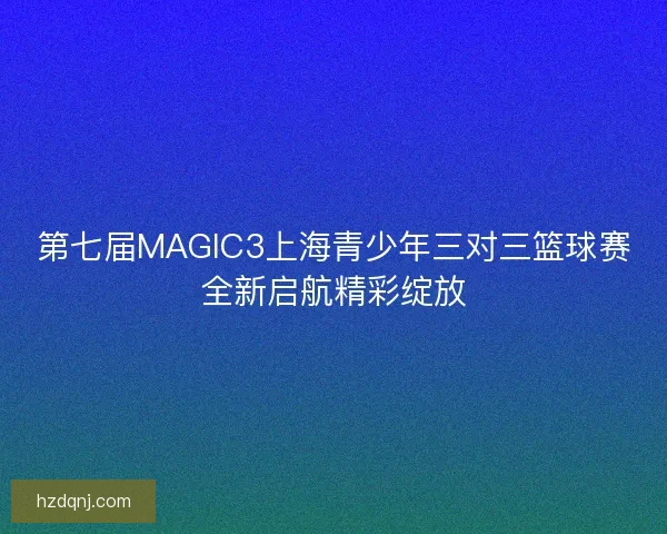 第七届MAGIC3上海青少年三对三篮球赛全新启航精彩绽放